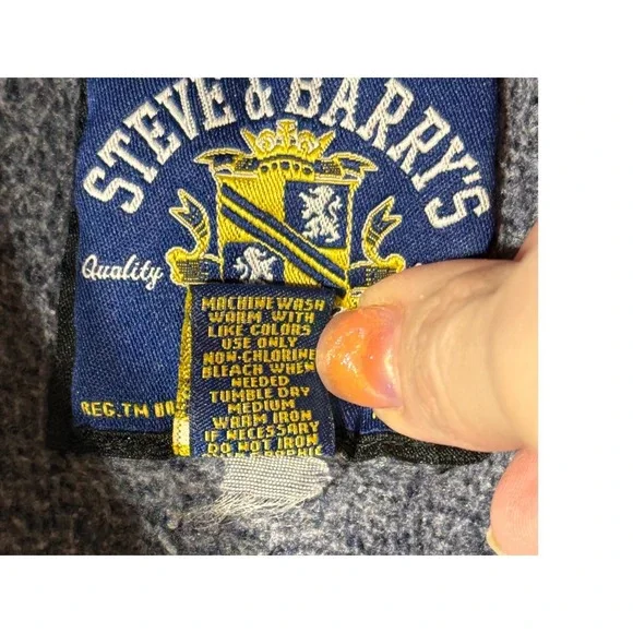 Steve & Barrys Kent State Sweatshirt Mens SM Navy Blue Good Collegiate Applique - Picture 4 of 8